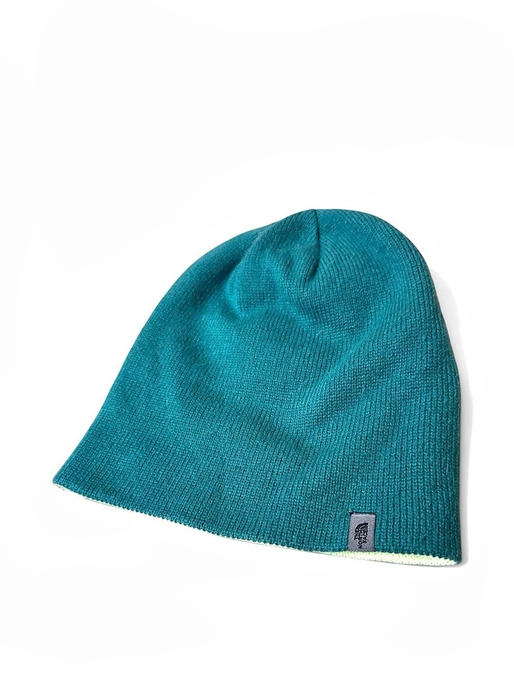 The North Face Reversible Highline Beanie Blue & Neon Green, ski, snowboard hat